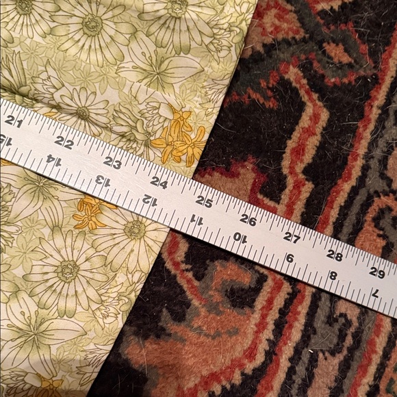 Yellow Graphic Tee & Floral Skirt Set stretches to 32”  both all cotton t-men sm - Picture 6 of 6